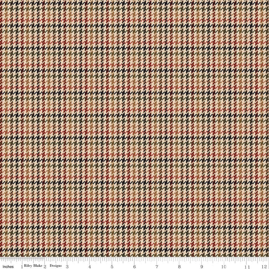 Plaid - Venture Club Retriever Brown Riley Blake Designs Quilting Cotton Fabric by the Yard - Ray of Sonshine Design