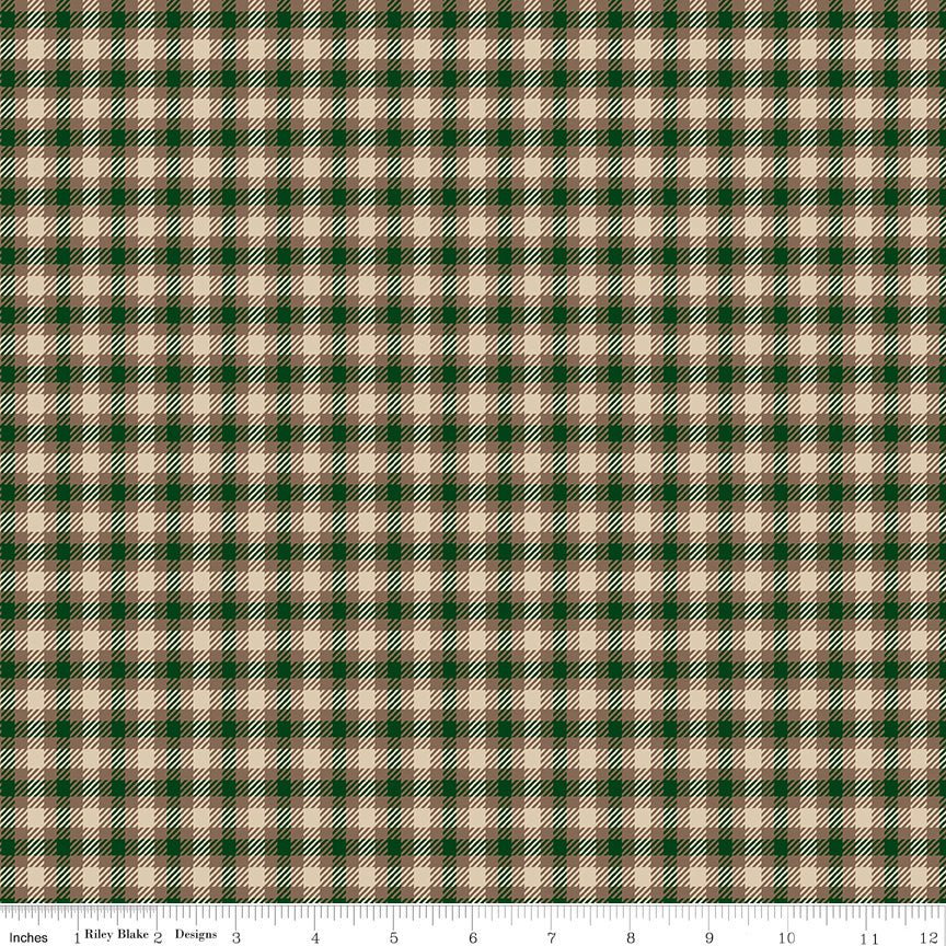 Plaid - Venture Club Scout Forest Riley Blake Designs Quilting Fabric by the Yard - Ray of Sonshine Design