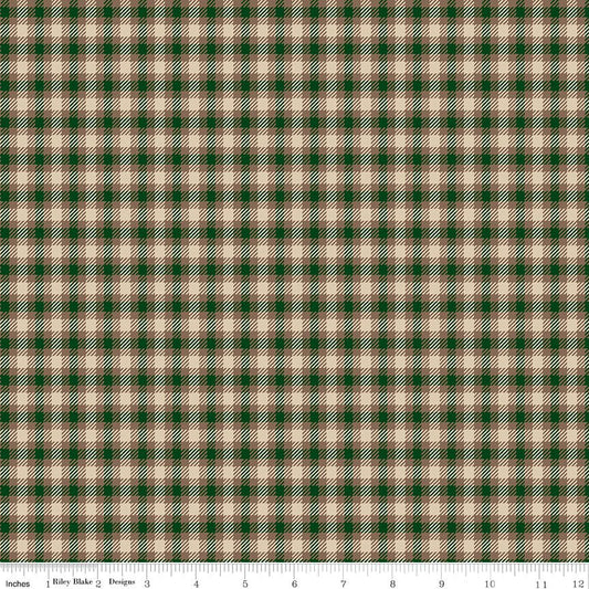 Plaid - Venture Club Scout Forest Riley Blake Designs Quilting Fabric by the Yard - Ray of Sonshine Design