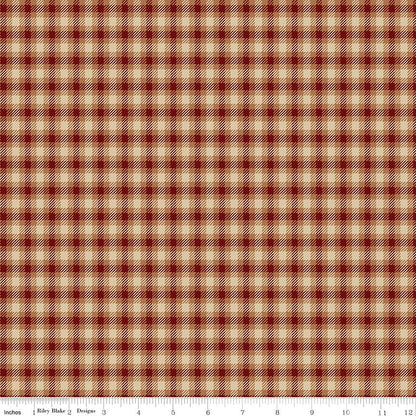 Plaid-Venture Club Scout Mahogany Riley Blake Designs Fabric by the Yard - Ray of Sonshine Design