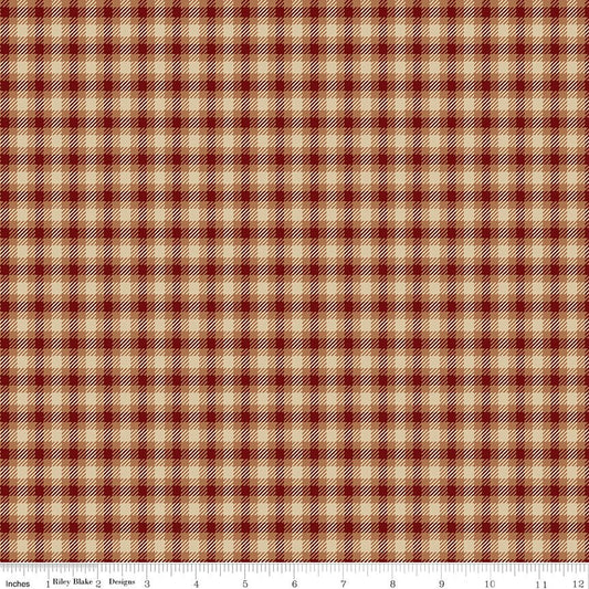 Plaid-Venture Club Scout Mahogany Riley Blake Designs Fabric by the Yard - Ray of Sonshine Design