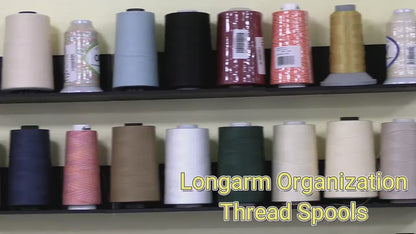 Longarm Organization - Bobbin Shelf - Organize your thread bobbins
