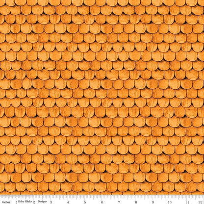 Pumpkin Patch Raise the Rooftop Orange - Riley Blake Designs - Cotton Fabric by the yard - C14577 - ORANGE - Halloween Fabric - Ray of Sonshine Design