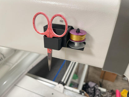 Quilt Machine, Longarm, Scissor and Bobbin Storage Organizer. Scissor Holder Longarm - Ray of Sonshine Design