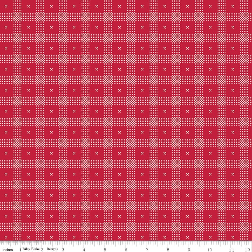 Red Delicious Candy Apple Red Riley Blake Designs Cotton Fabric by the Yard - Ray of Sonshine Design