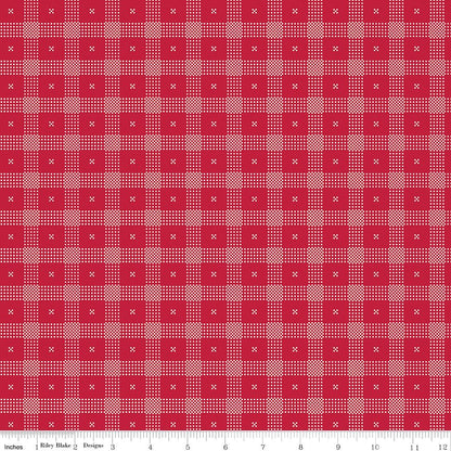 Red Delicious Candy Apple Red Riley Blake Designs Cotton Fabric by the Yard - Ray of Sonshine Design