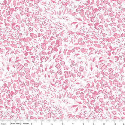 Reef Fish Pink Riley Blake Designs Quilting Fabric by the Yard - Ray of Sonshine Design