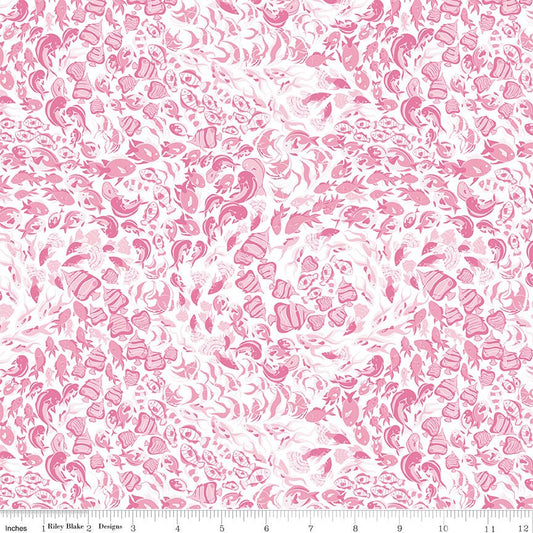 Reef Fish Pink Riley Blake Designs Quilting Fabric by the Yard - Ray of Sonshine Design