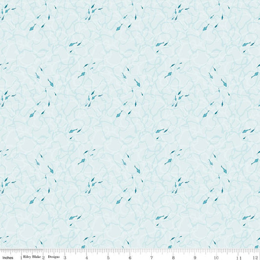Reef Ocean Floor Powder Riley Blake Designs Quilting Fabric by the Yard - Ray of Sonshine Design