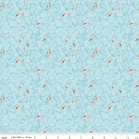 Reef Ocean Floor Sky - Riley Blake Designs - Cotton Fabric by the Yard - C17276 - SKY - Ray of Sonshine Design