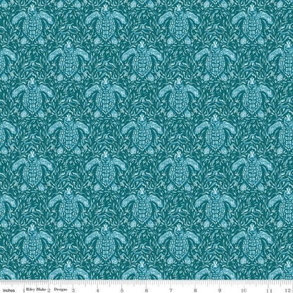 Reef Turtles Jade - Riley Blake Designs - Cotton Fabric by the Yard - C17271 - JADE - Ray of Sonshine Design