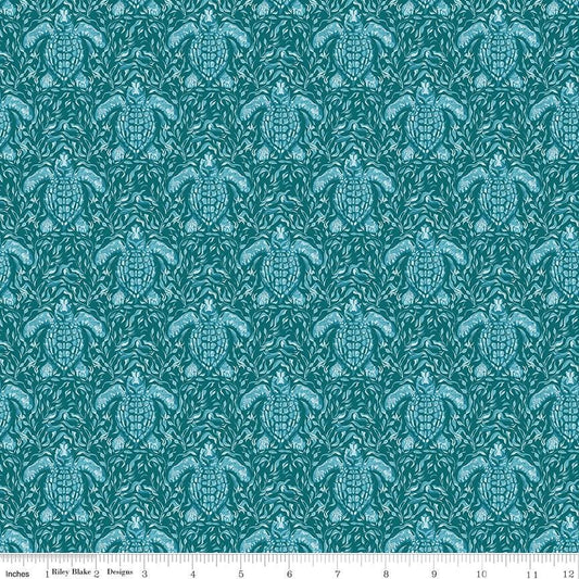 Reef Turtles Jade - Riley Blake Designs - Cotton Fabric by the Yard - C17271 - JADE - Ray of Sonshine Design
