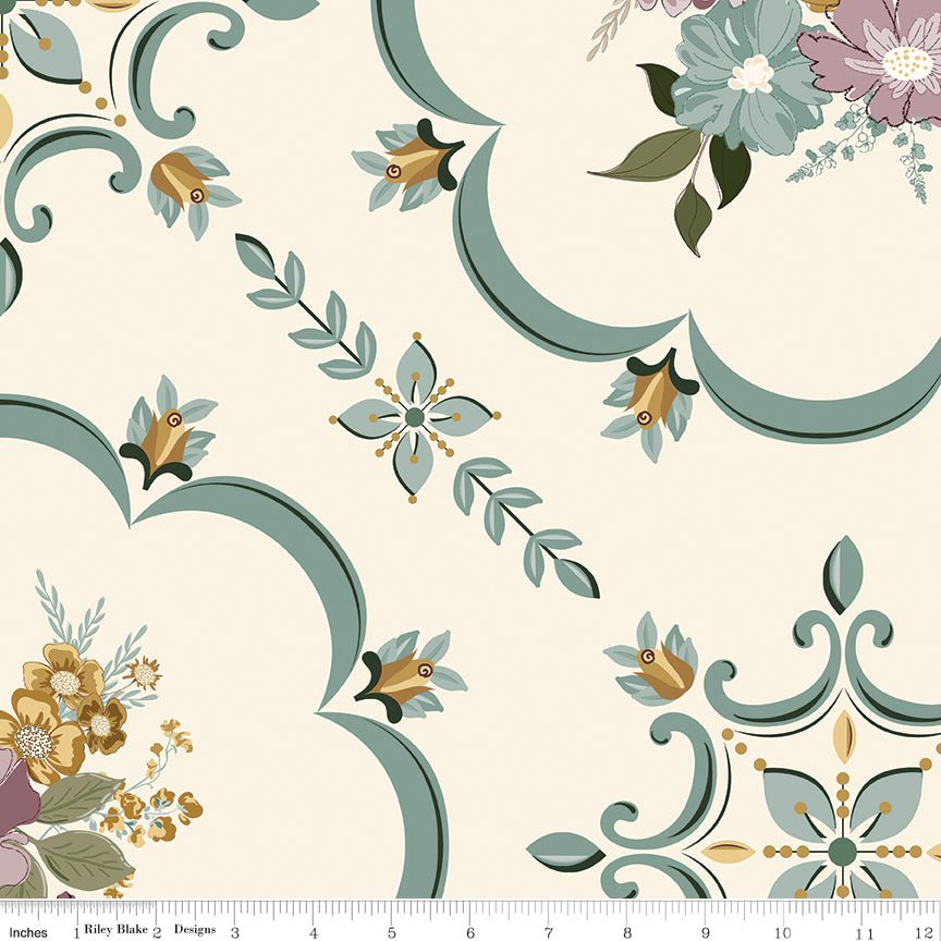 Renew 107/108" Wideback Aqua Fabric by the Yard | Riley Blake Designs - Ray of Sonshine Design