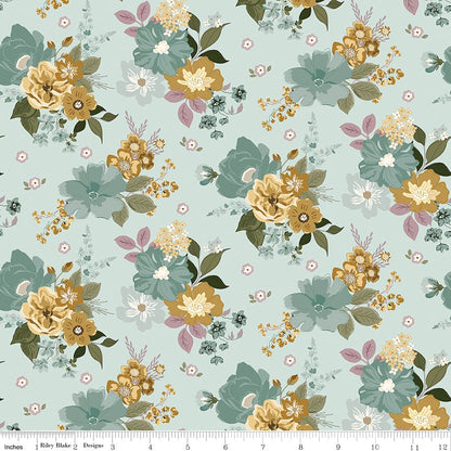 Renew Main Bleached Denim Fabric by the Yard or Fat Quarter - Sandy Gervais for Riley Blake Designs - Ray of Sonshine Design