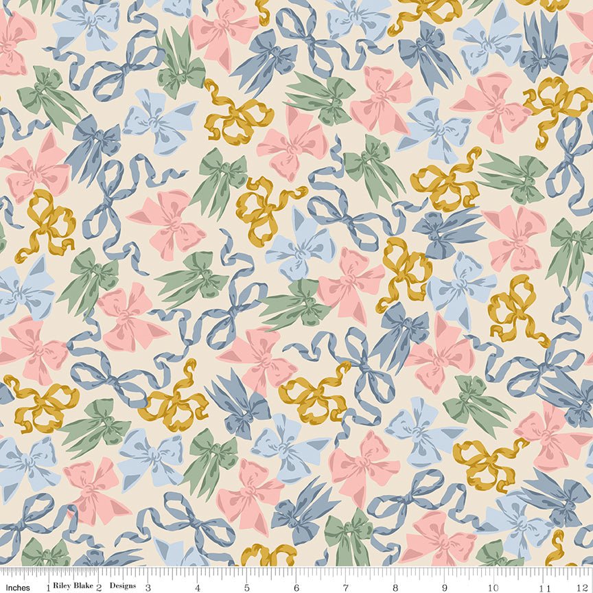 Rosewood Wide Back Ribbon Dance Ballerina - Jessica Chertkow Design Riley Blake Fabric by the Yard - Ray of Sonshine Design