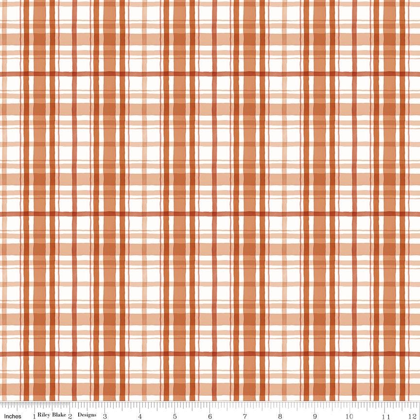 Santa's Tree Farm Plaid Rudolph - Riley Blake Designs - Holiday Christmas Cotton Fabric by the yard - C16453 - RUDOLPH - Ray of Sonshine Design