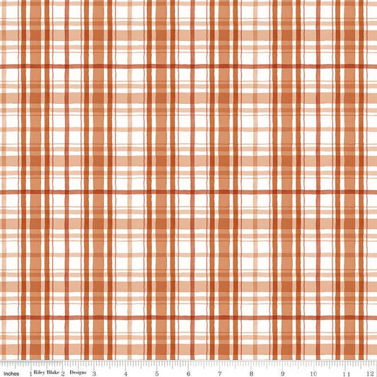 Santa's Tree Farm Plaid Rudolph - Riley Blake Designs - Holiday Christmas Cotton Fabric by the yard - C16453 - RUDOLPH - Ray of Sonshine Design