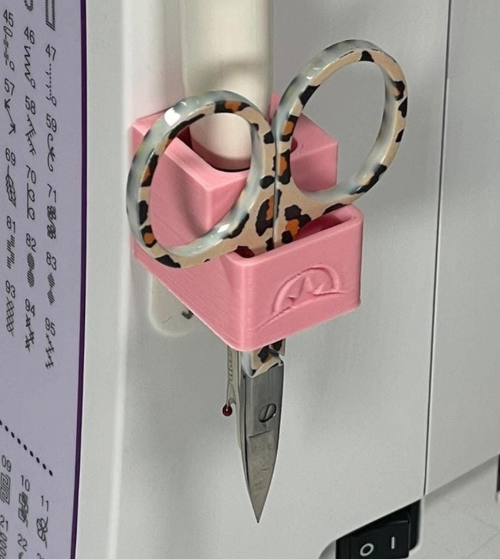 Seam Ripper Holder for Sewing Machine | Scissor & Pin Organizer | Snip - n - Pick Dock™ | Sewing Notion - Ray of Sonshine Design