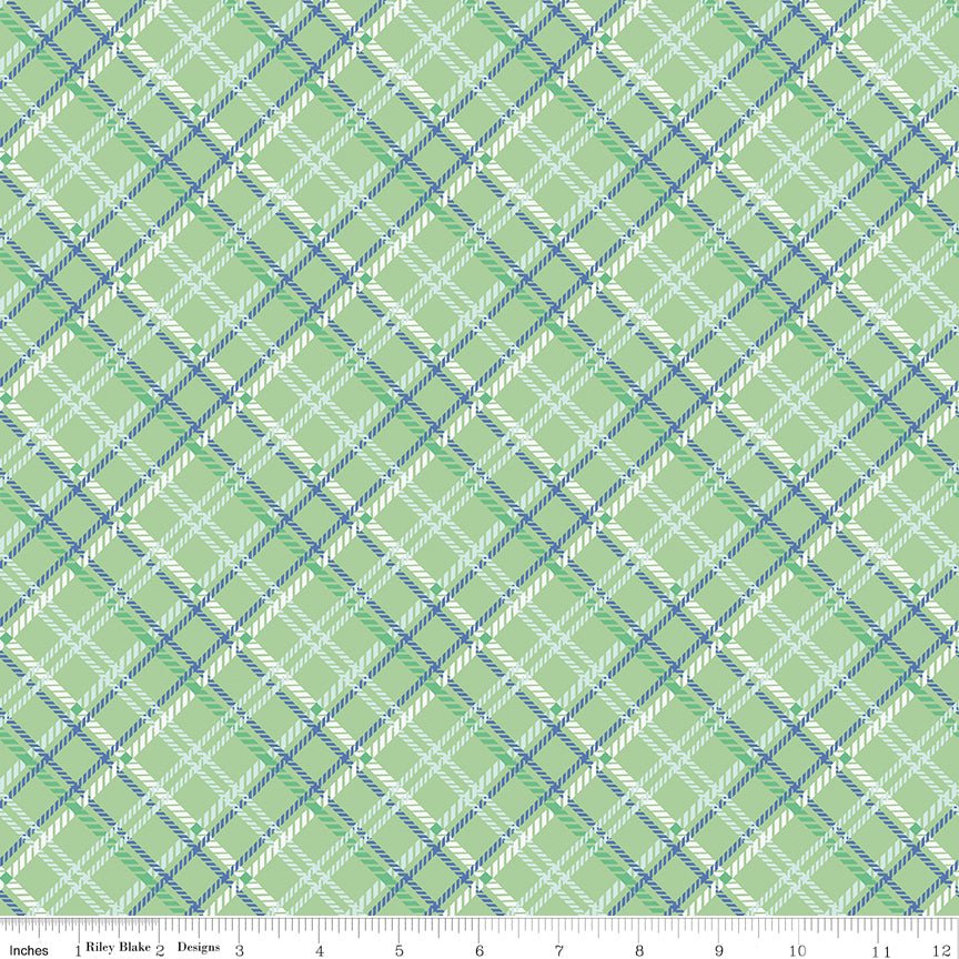 Simple Pleasures Plaid Sage - Ray of Sonshine Design