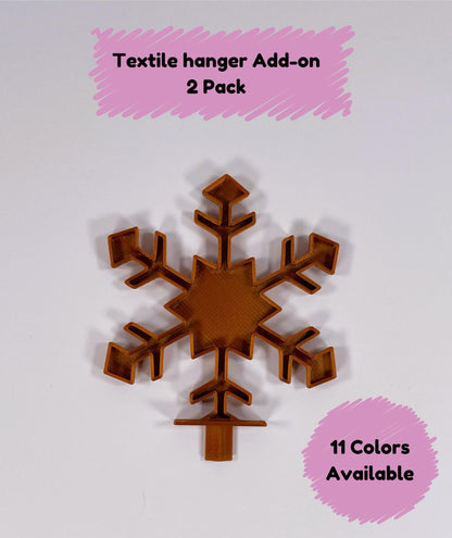 Snowflake Textile Hanger Addon - 2 Pack - Ray of Sonshine Design