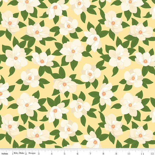 Southern Charm Main Yellow Riley Blake Fabric by the Yard - Ray of Sonshine Design
