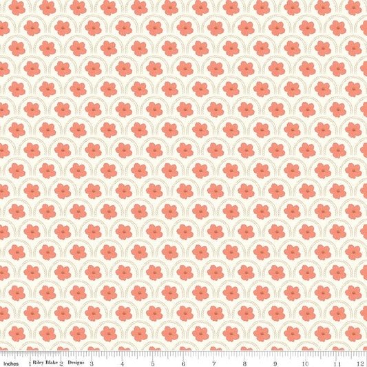 Southern Charm Peach Blossoms Cloud Riley Blake Fabric by the Yard - Ray of Sonshine Design
