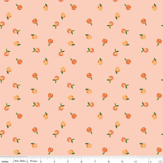 Southern Charm Peaches Peaches 'n Cream Riley Blake Fabric by the Yard - Ray of Sonshine Design