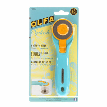 Splash Rotary Cutter 45mm Aqua RTY2C - Ray of Sonshine Design