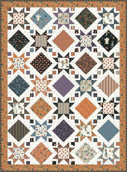 Stars and Windows Quilt Kit includes pattern and fabric for quilt top and binding. Backing not included. SKU: KT - 15960 - Ray of Sonshine Design