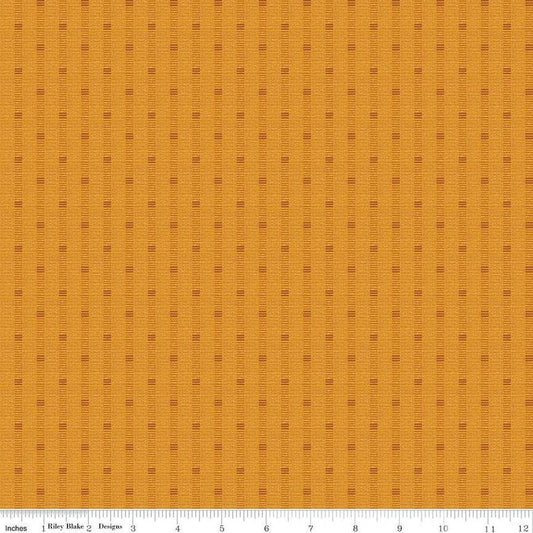 Stitcher's Shadow Stripe Gold - Double Napped Flannel by the yard - Riley Blake Designs - F15551 - GOLD - Ray of Sonshine Design