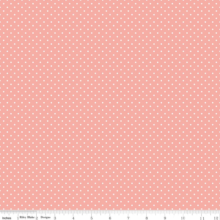 Swiss Dot Apricot Blush - Ray of Sonshine Design