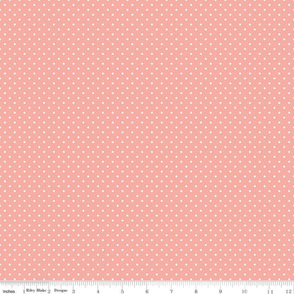 Swiss Dot Apricot Blush - Ray of Sonshine Design