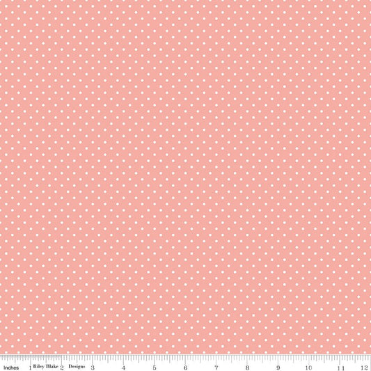 Swiss Dot Apricot Blush - Ray of Sonshine Design