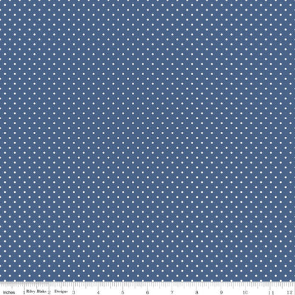 Swiss Dot Color Denim - Ray of Sonshine Design
