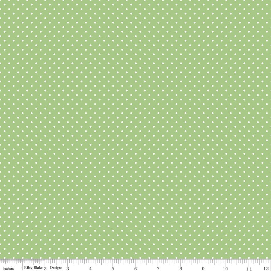 Swiss Dot Color Green - Ray of Sonshine Design