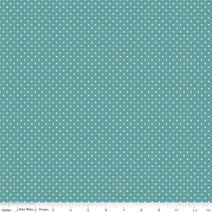 Swiss Dot Color Teal - Ray of Sonshine Design