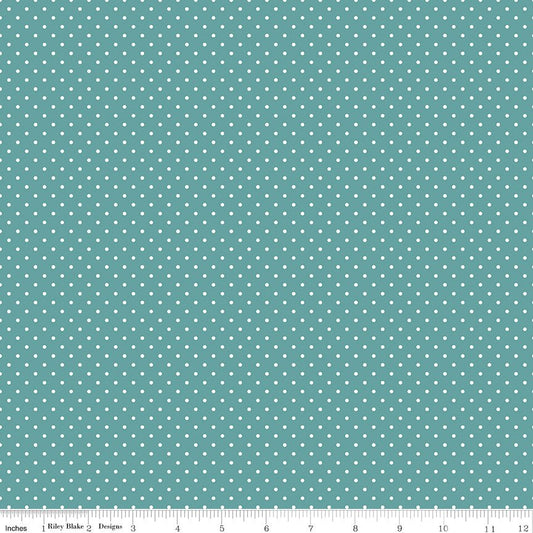 Swiss Dot Color Teal - Ray of Sonshine Design