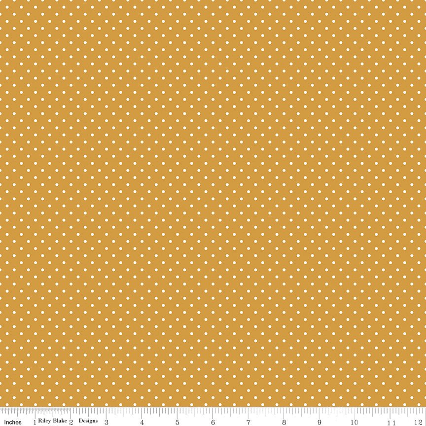 Swiss Dot Golden - Ray of Sonshine Design