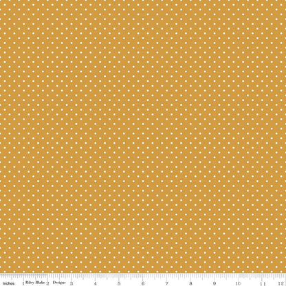 Swiss Dot Golden - Ray of Sonshine Design