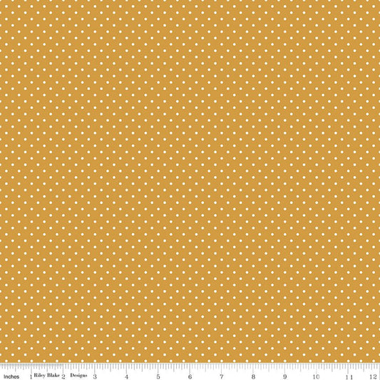 Swiss Dot Golden - Ray of Sonshine Design