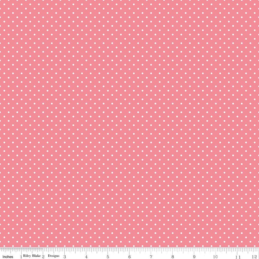 Swiss Dot Sugar Pink - Ray of Sonshine Design