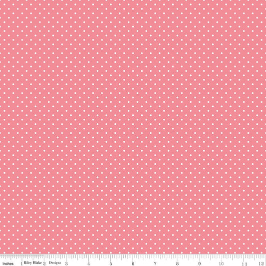 Swiss Dot Sugar Pink - Ray of Sonshine Design