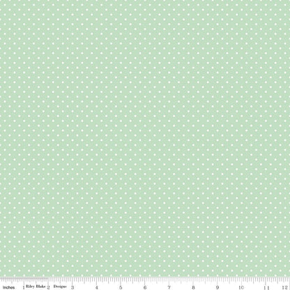 Swiss Dot Sweet Mint - Ray of Sonshine Design