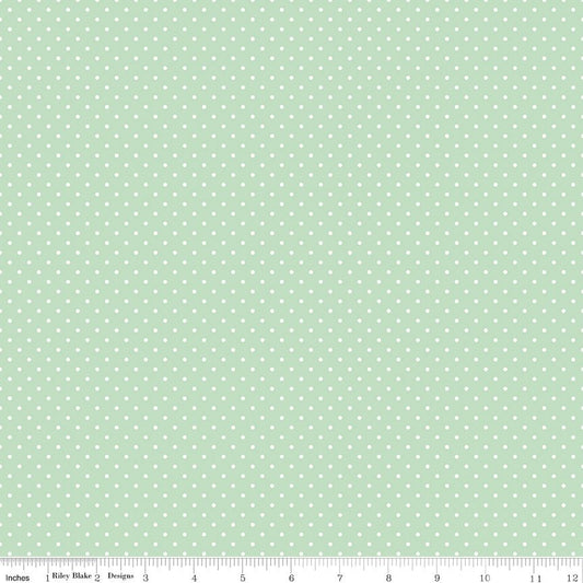 Swiss Dot Sweet Mint - Ray of Sonshine Design