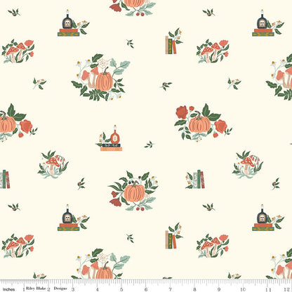 The Apothecary Botanicals Cream Riley Blake Designs Fabric by the Yard - Ray of Sonshine Design
