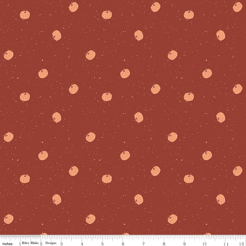 The Apothecary Pumpkin Toss Rust Riley Blake Designs Fabric by the Yard - Ray of Sonshine Design