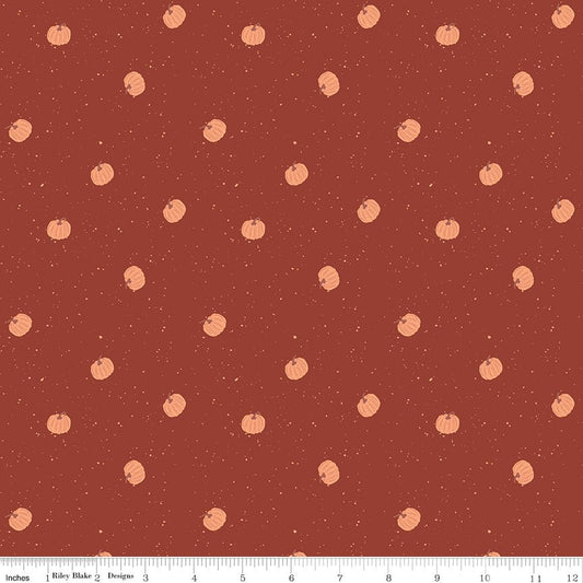 The Apothecary Pumpkin Toss Rust Riley Blake Designs Fabric by the Yard - Ray of Sonshine Design