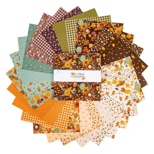 The Awe of Autumn 10" Stacker Bundle - Riley Blake Designs - 42 piece Precut - 10 - 16190 - 42 - Ray of Sonshine Design