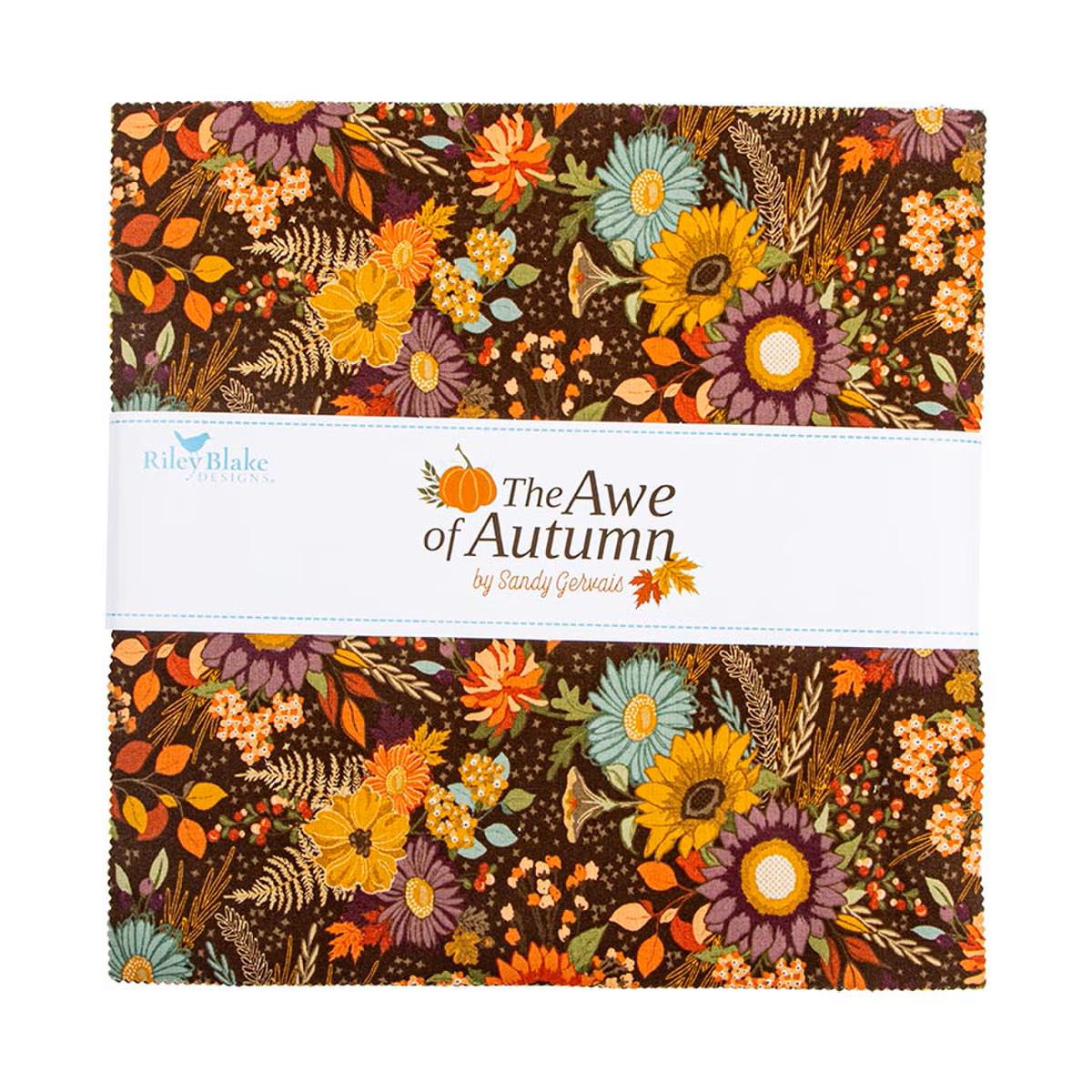 The Awe of Autumn 10" Stacker Bundle - Riley Blake Designs - 42 piece Precut - 10 - 16190 - 42 - Ray of Sonshine Design