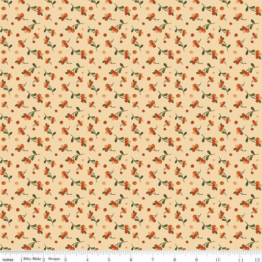 The Awe of Autumn Bittersweet Latte - C16195 - LATTE - Riley Blake Designs - Fall Fabric - Cotton Fabric by the yard - Ray of Sonshine Design
